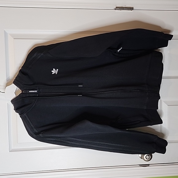 Adidas PT3 Hoodie Hooded Jacket Black With Black Stripes Men's Medium